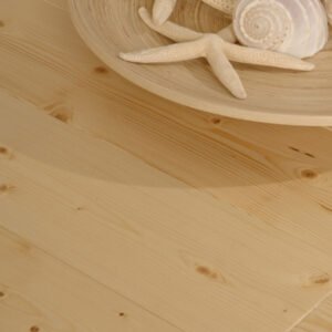 Fichte Massivholzdielen, 21×144 mm, Rustikal, rundum Nut & Feder, mit Microfase Deckbreite 132 mm