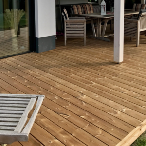 Thermokiefer Terrassendielen, seitlich genutet kurze lieferzeit