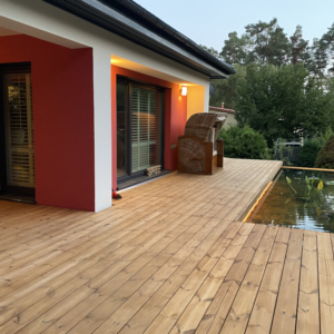 Thermokiefer Terrassendielen, seitlich genutet Holzhandel