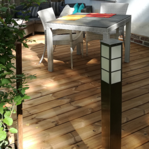 Thermokiefer Terrassendielen, seitlich genutet sofort verfügbar