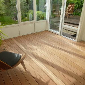 Bangkirai Terrassendielen, 25×145 mm, KD, glatt/glatt, Premium-Sortierung