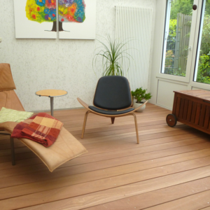 Bangkirai Terrassendielen, 25×145 mm, KD, glatt/glatt, Premium-Sortierung