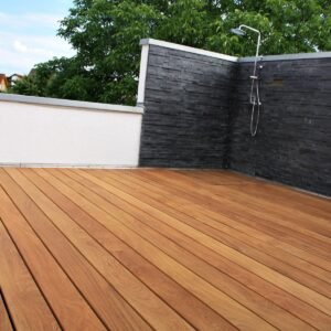 Cumaru Terrassendielen, 25x145mm, KD, glatt/glatt