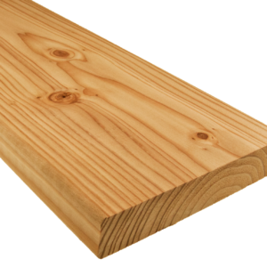 Europäische Lärche Terrassendielen, 27×143 mm, KD, glatt/glatt