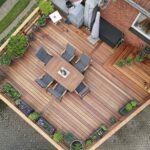 Guyana Teak (Basralocus) Terrassendielen, 25×140 mm, KD, glatt/glatt