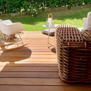 Ipe Terrassendielen, 21×145 mm, KD, glatt/glatt